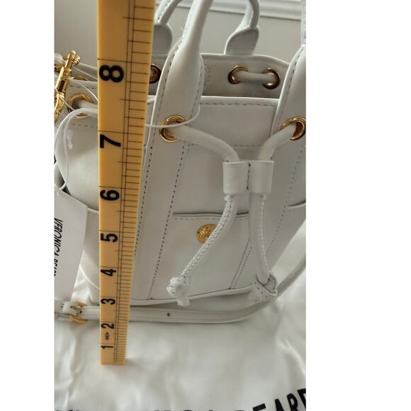 Veronica Beard NEW Mini Goody Leather Bucket Bag - Picture 7 of 9